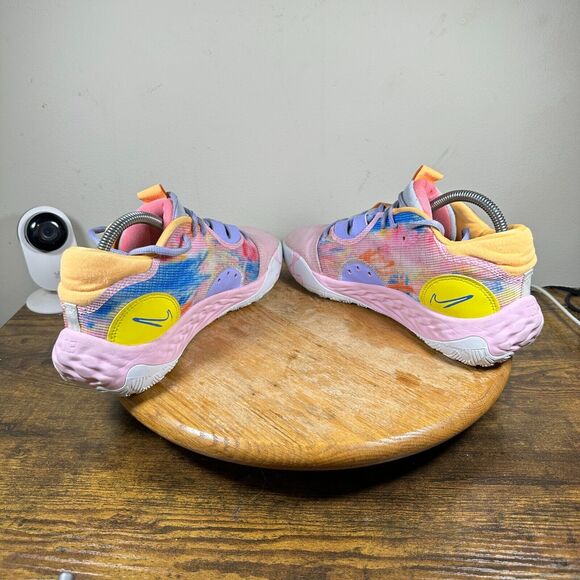 Nike PG 6 Painted Swoosh Men's Size‎ 9 Pink White Shoe Sneakers DO9824-100 - Picture 5 of 9